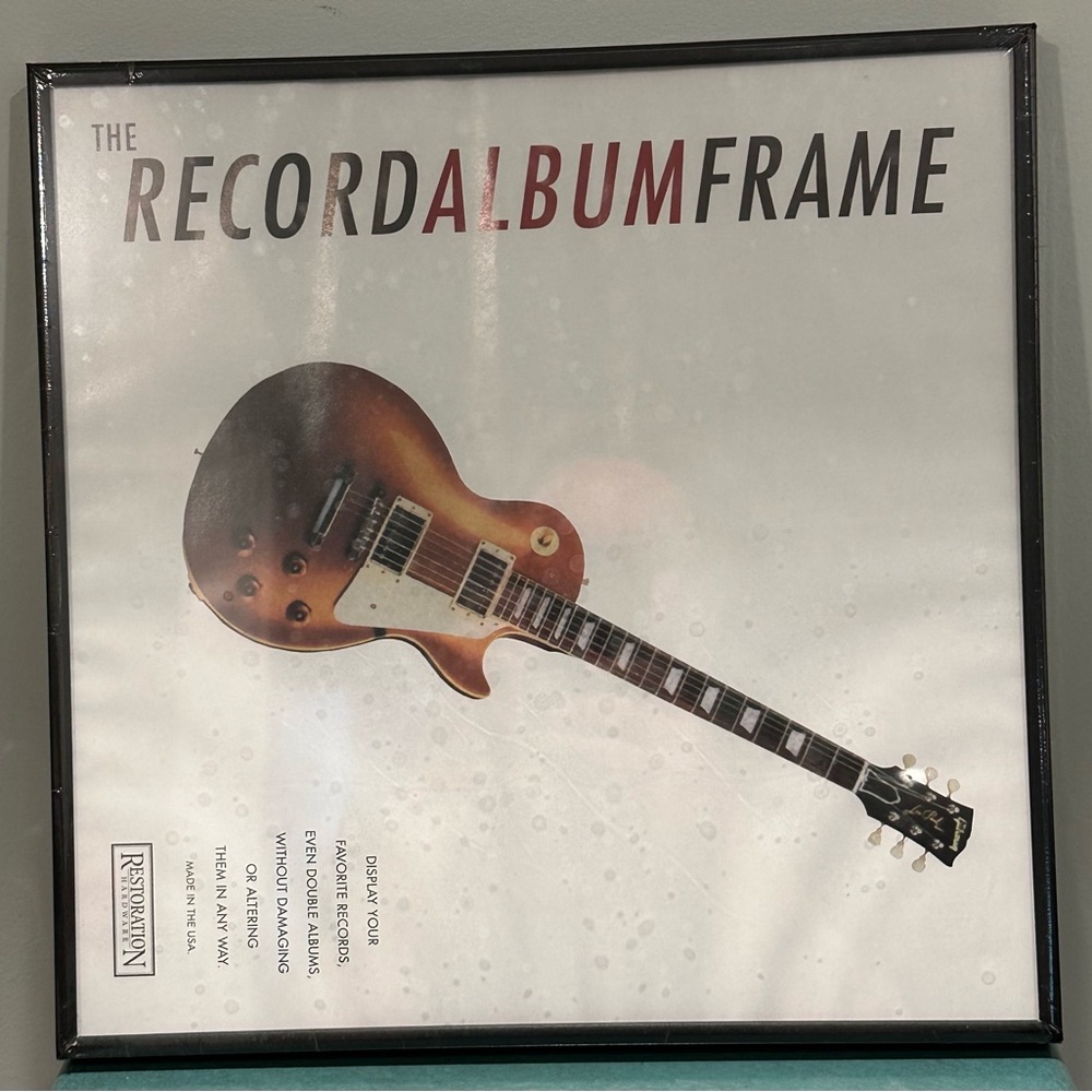 Restoration Hardware “Record Album Frame” in Black NIB - Discontinued Set of 2